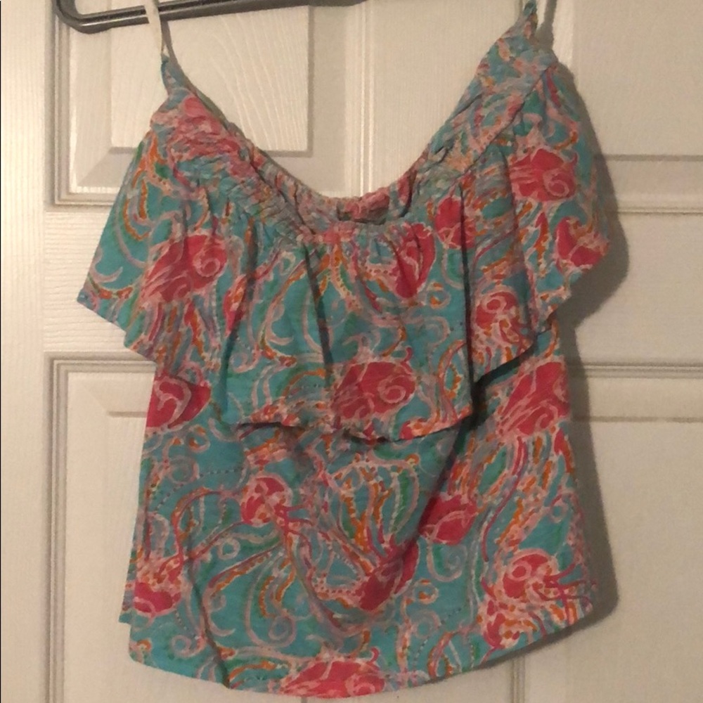 Lilly Pulitzer strapless top